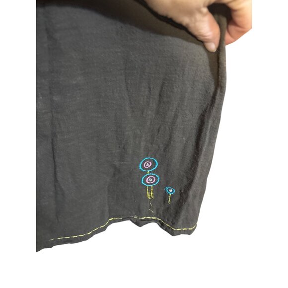 Sacred Threads Womens Bohemian Tunic Top With Embroidered Floral Detail 3/4 Slee - Picture 7 of 7